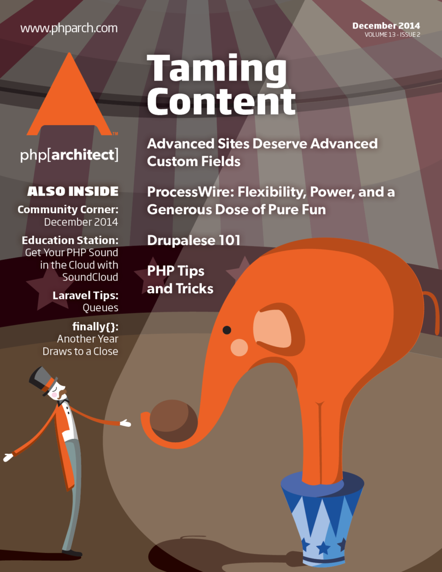 The December 2014 cover of php[architect] magazine