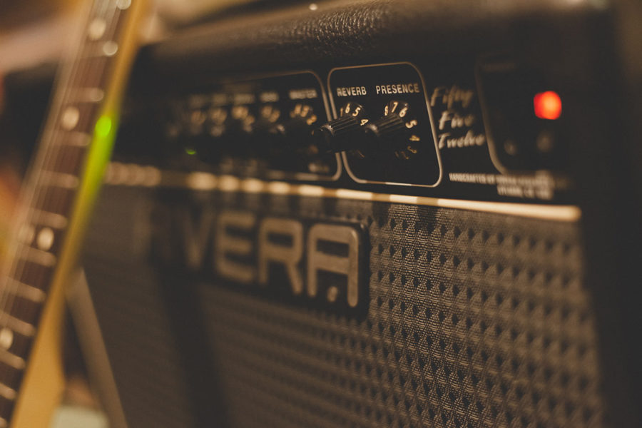 Close-up of a Rivera guitar amplifier